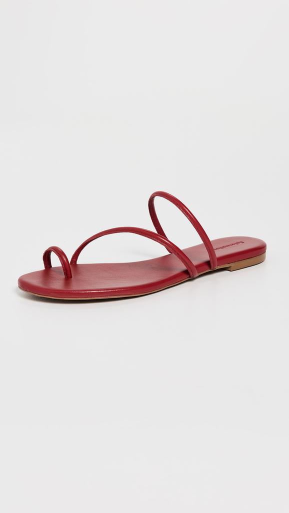 Reformation Ludo Toe Ring Strappy Flat Sandals