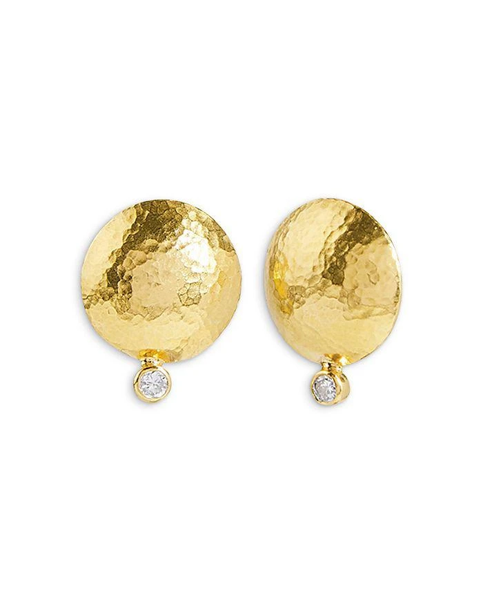 Gurhan 18K & 24K Yellow Gold Spell Diamond Lentil Drop Earrings