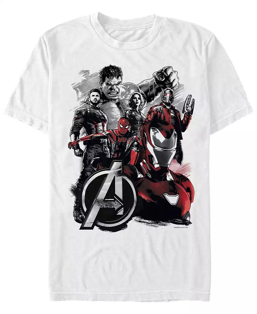 Marvel Marvel Men's Avengers Infinity War Painted Group Shot Logo Short Sleeve T-Shirt