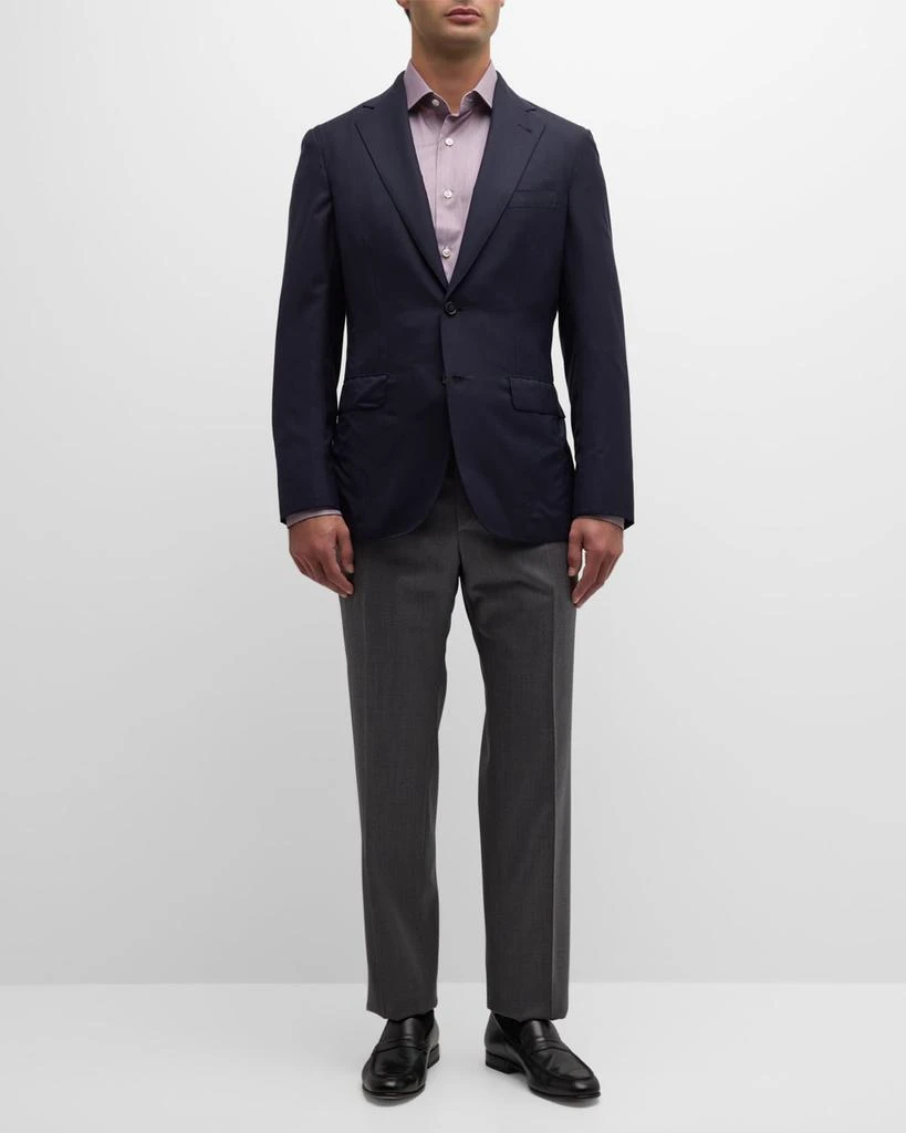 Brioni Men's Solid Wool-Silk Blazer 3