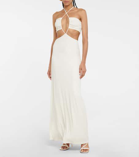 Zeynep Arçay Cutout jersey maxi dress