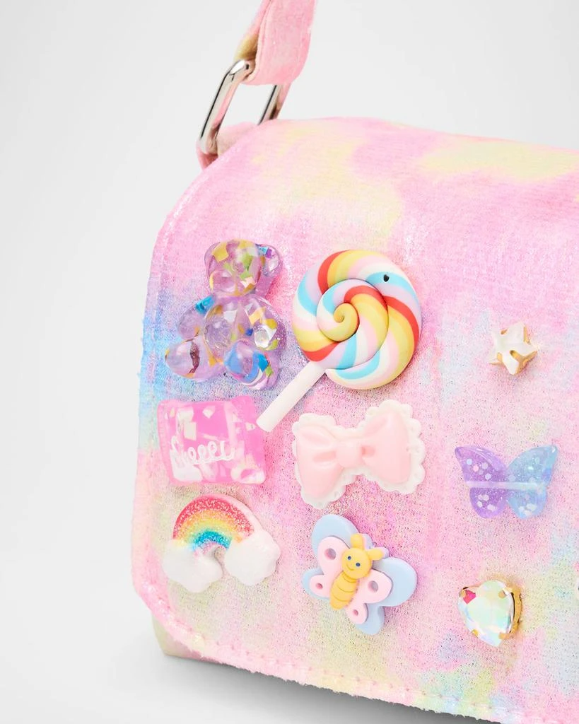 Bari Lynn Kid's Allover Tie-Dye Charm Shoulder Bag 5