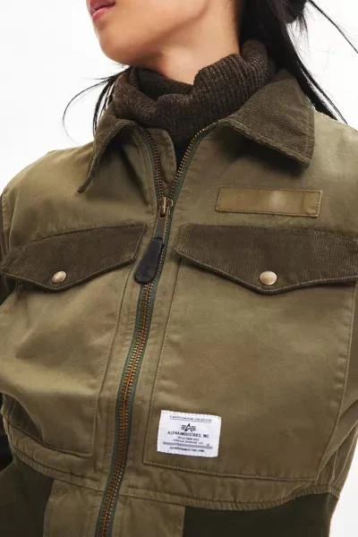 Alpha Industries Alpha Industries Cropped Canvas Bomber Jacket 2