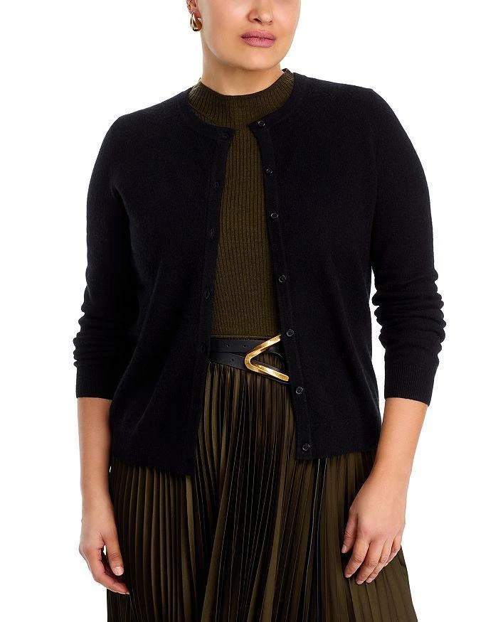 Bloomingdale's C by Bloomingdale's Crewneck Cashmere Cardigan - Exclusive 8