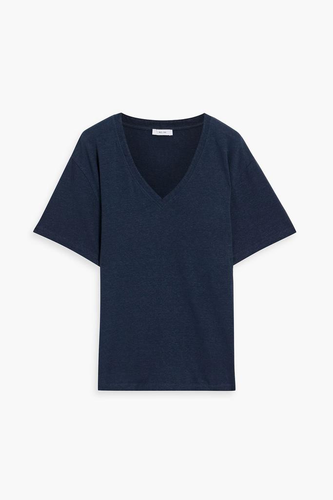 IRIS & INK Thea slub linen-blend jersey T-shirt