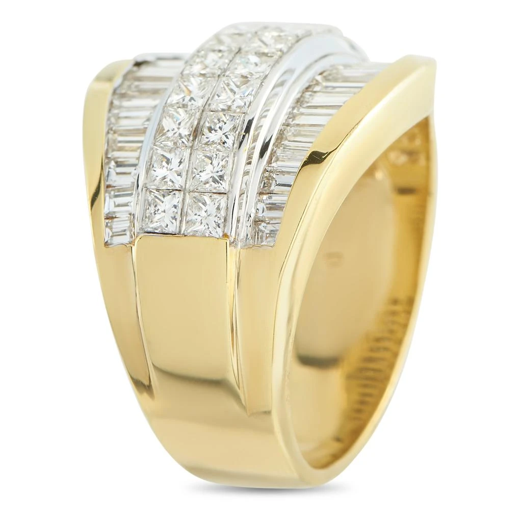 LB Exclusive 18K Yellow 3.50ct Gold Diamond Multi-Row Ring MF24-011626 2