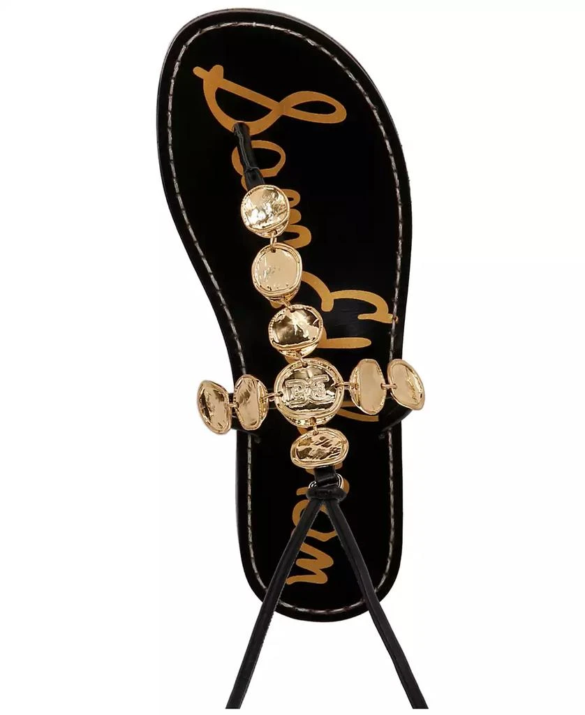 Sam Edelman Deidre Coin Embellished Tie-Up Thong Sandals 4