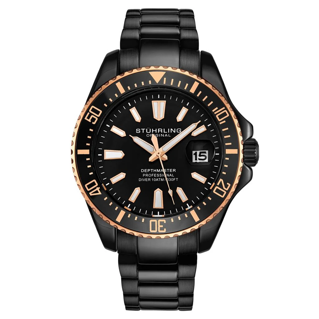 Stuhrling Original Depthmaster 3950A Quartz 42mm Diver 13