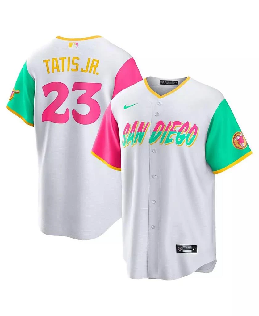 NIKE Men's Fernando Tatis Jr. White San Diego Padres City Connect Replica Player Jersey 1