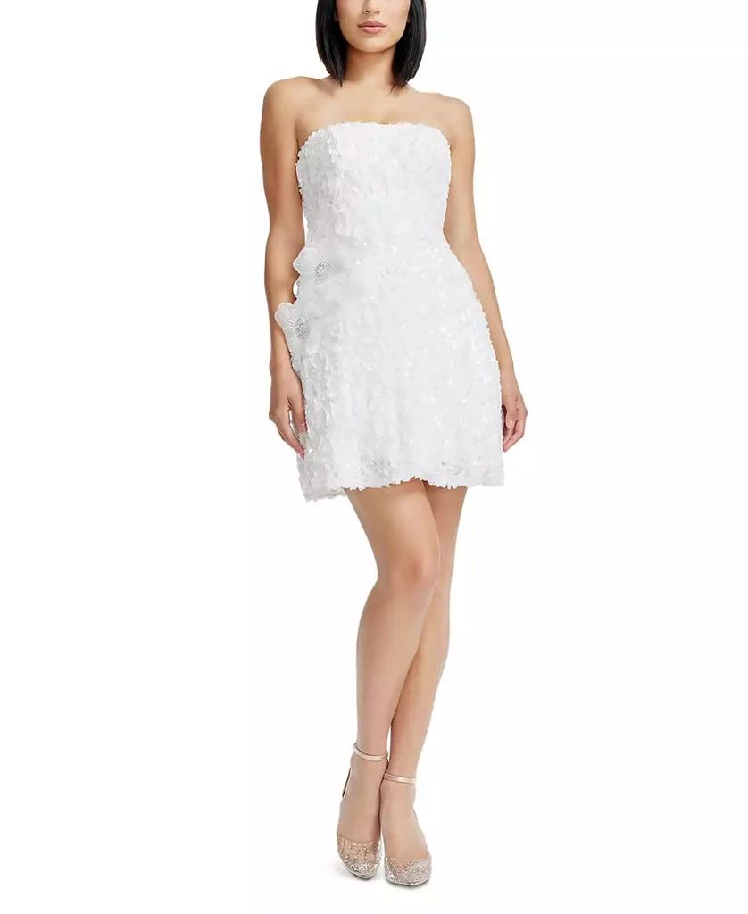 Dress The Population Women's Sasha Embellished Strapless Mini Sheath Dress 1