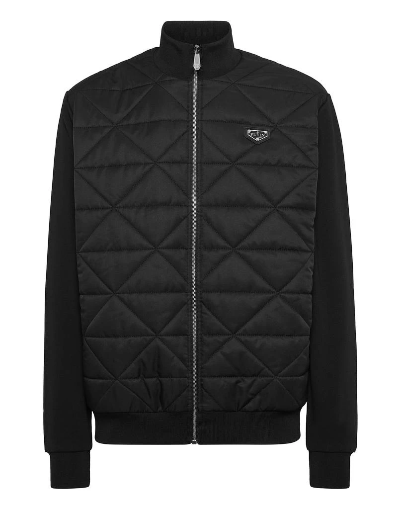 Philipp Plein Fleece and Nylon Padded Jacket 1