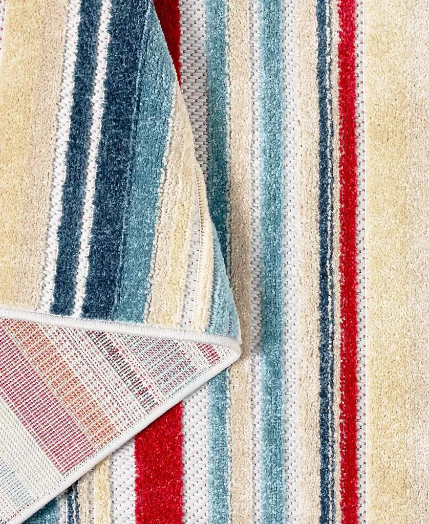 Town & Country Living Rio Multicolor Stripe 3'11"x5'2" Area Rug 3