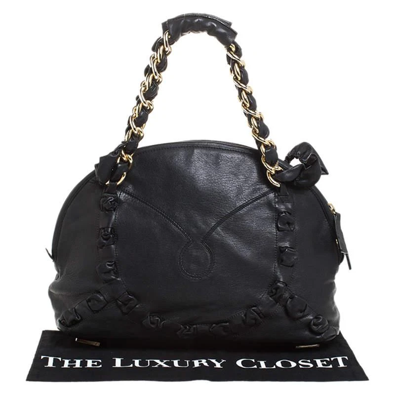 Gianfranco Ferre Gianfranco Ferre Black Leather Satchel 9
