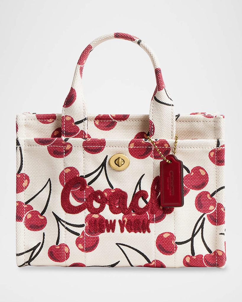 Coach Cargo 20 Cherry Printed Canvas Tote Bag