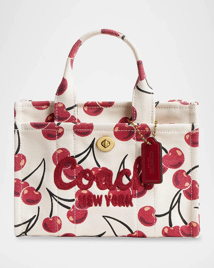 Coach Cargo 20 Cherry Printed Canvas Tote Bag 1