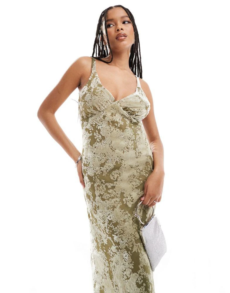 Mango devore velvet maxi dress in green  On Sale Now with Up to 20% Off |  Discover Exclusive Deals & Savings at BeyondStyle  Authentic Mango  Home|women with Limited-Time Discounts, Free