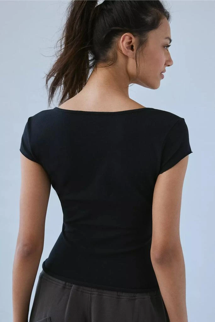 Out From Under Out From Under Essential Cotton Compression Square Neck Baby Tee 4