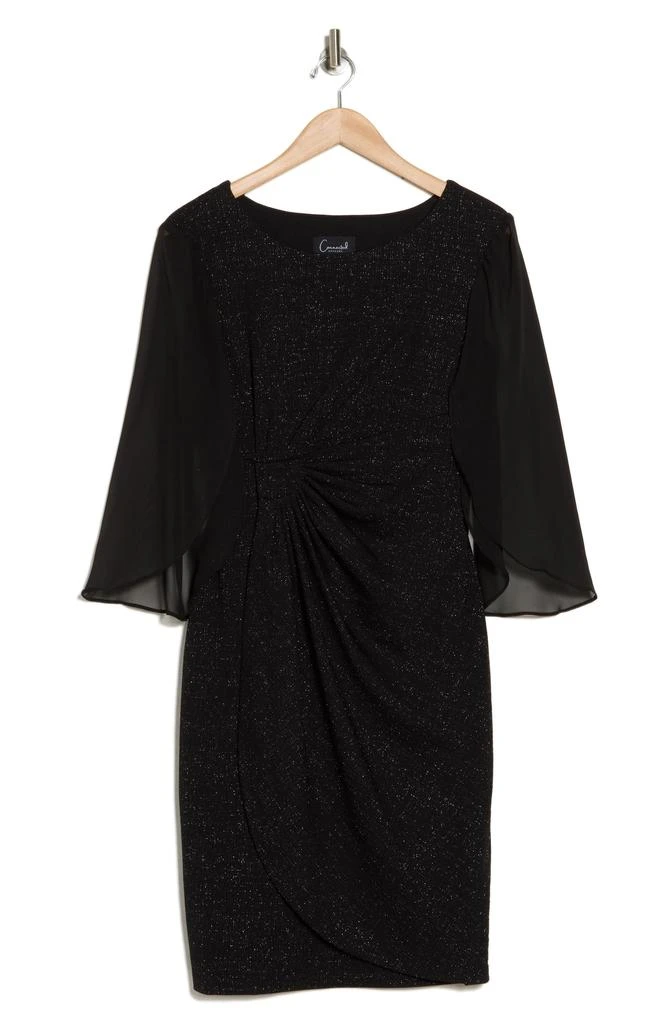 Metallic Woven Chiffon Sleeve Shift Dress – On Sale Now with Up to 70% Off 