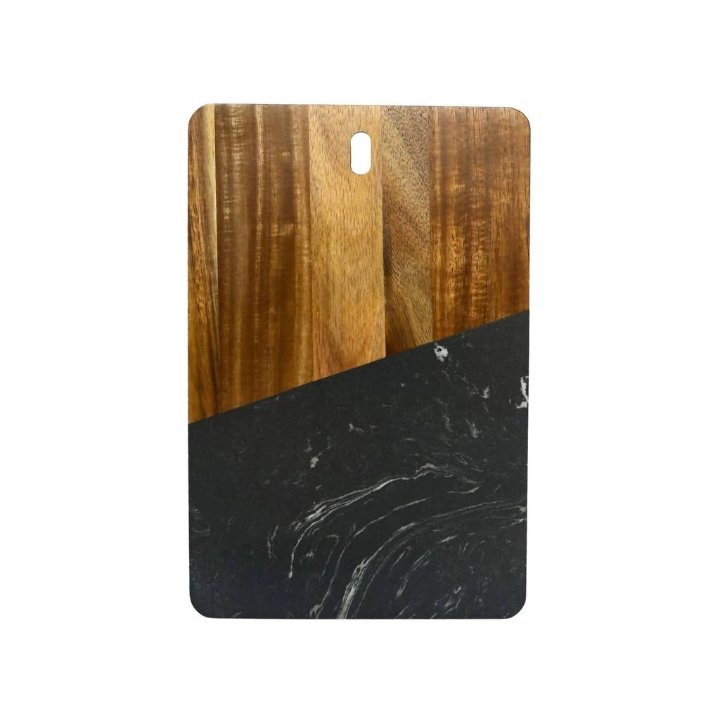 Creative Gifts International Creative Gifts International - Marble and Acacia Wood Rectangular Diagonal Board 3
