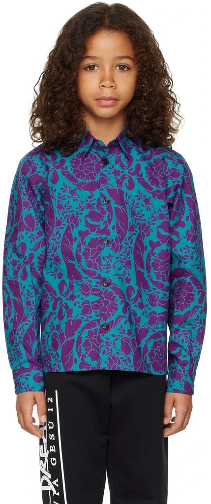 Versace Kids Blue
Purple Baroque Shirt