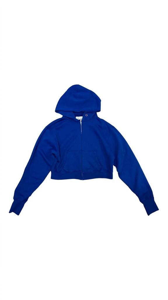 Les Tien Les Tien - Women's Zendaya Structured Crop Zip Hoodie