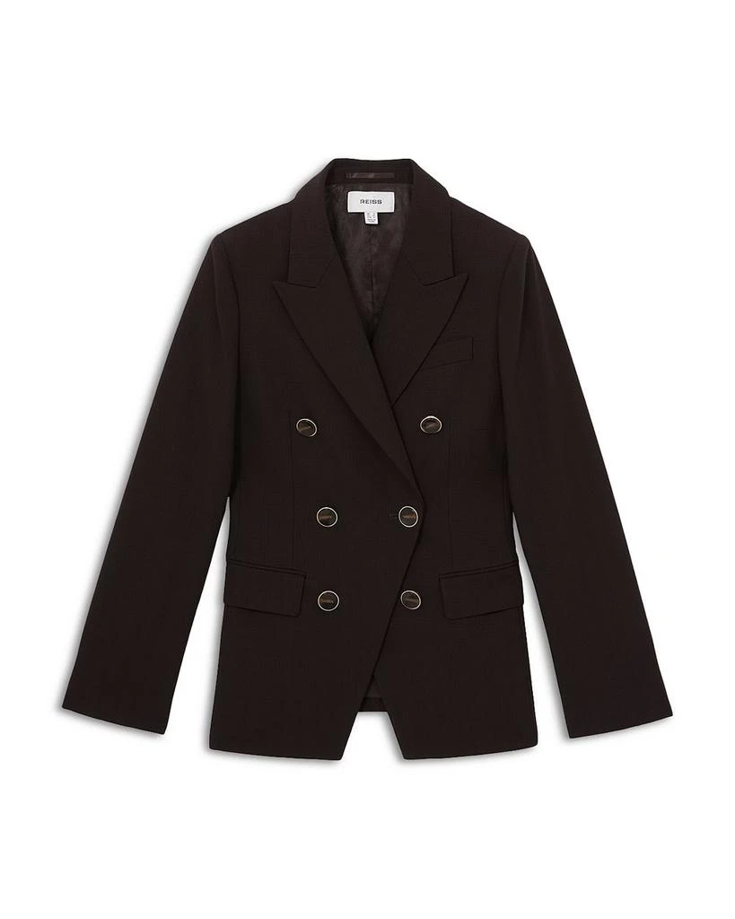 REISS Lia DNA Double Breasted Blazer Chocolate 6