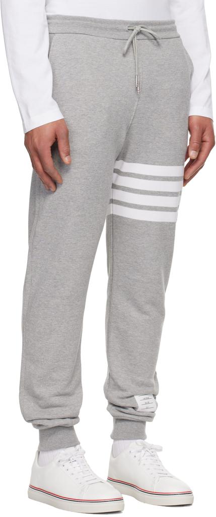 Thom Browne Gray Classic Loopback 4-Bar Sweatpants
