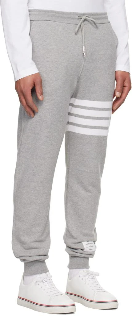 Thom Browne Gray Classic Loopback 4-Bar Sweatpants 2
