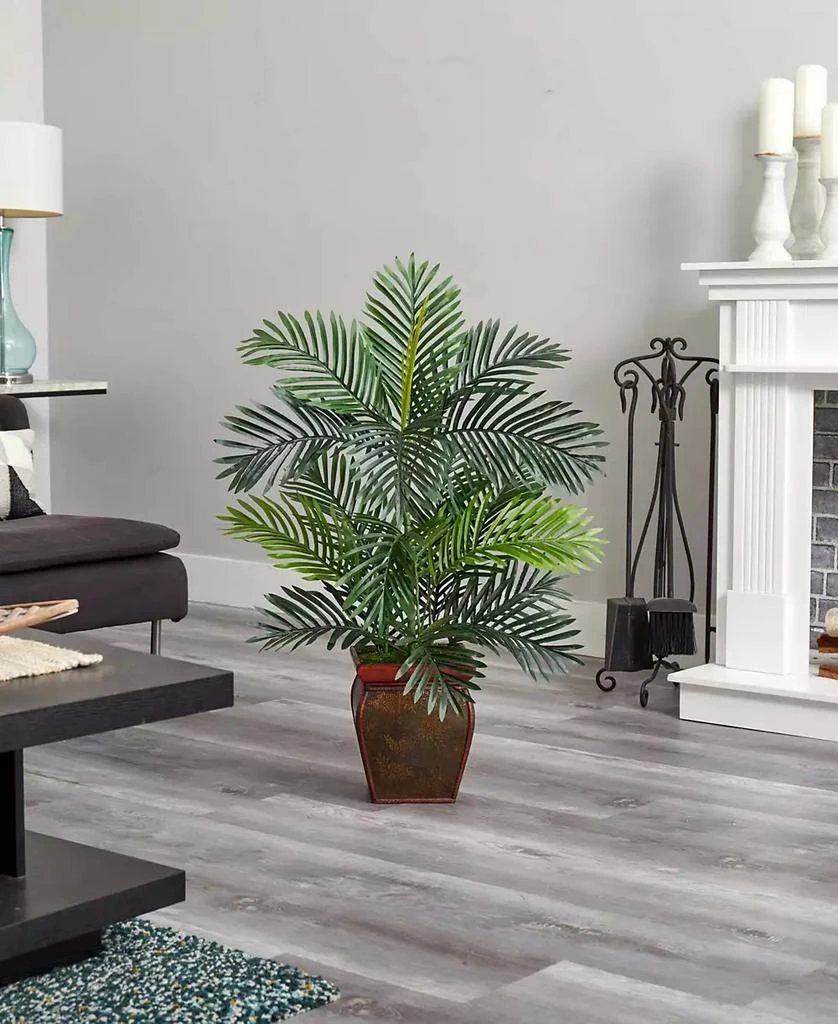 NEARLY NATURAL 3' Paradise Palm Artificial Tree in Decorative Planter 2
