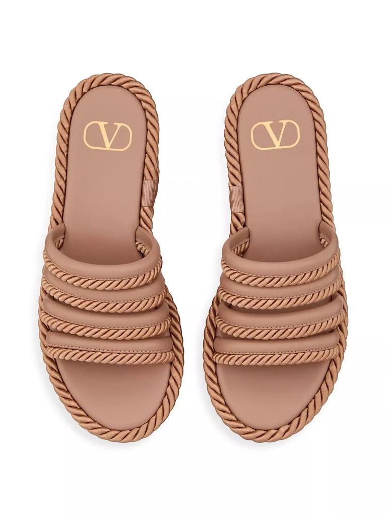 Valentino VLogo Summer Blocks Flatform Sandals 80MM 4