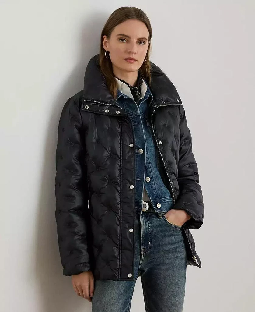 Ralph Lauren Women's Embroidered Puffer Coat 1