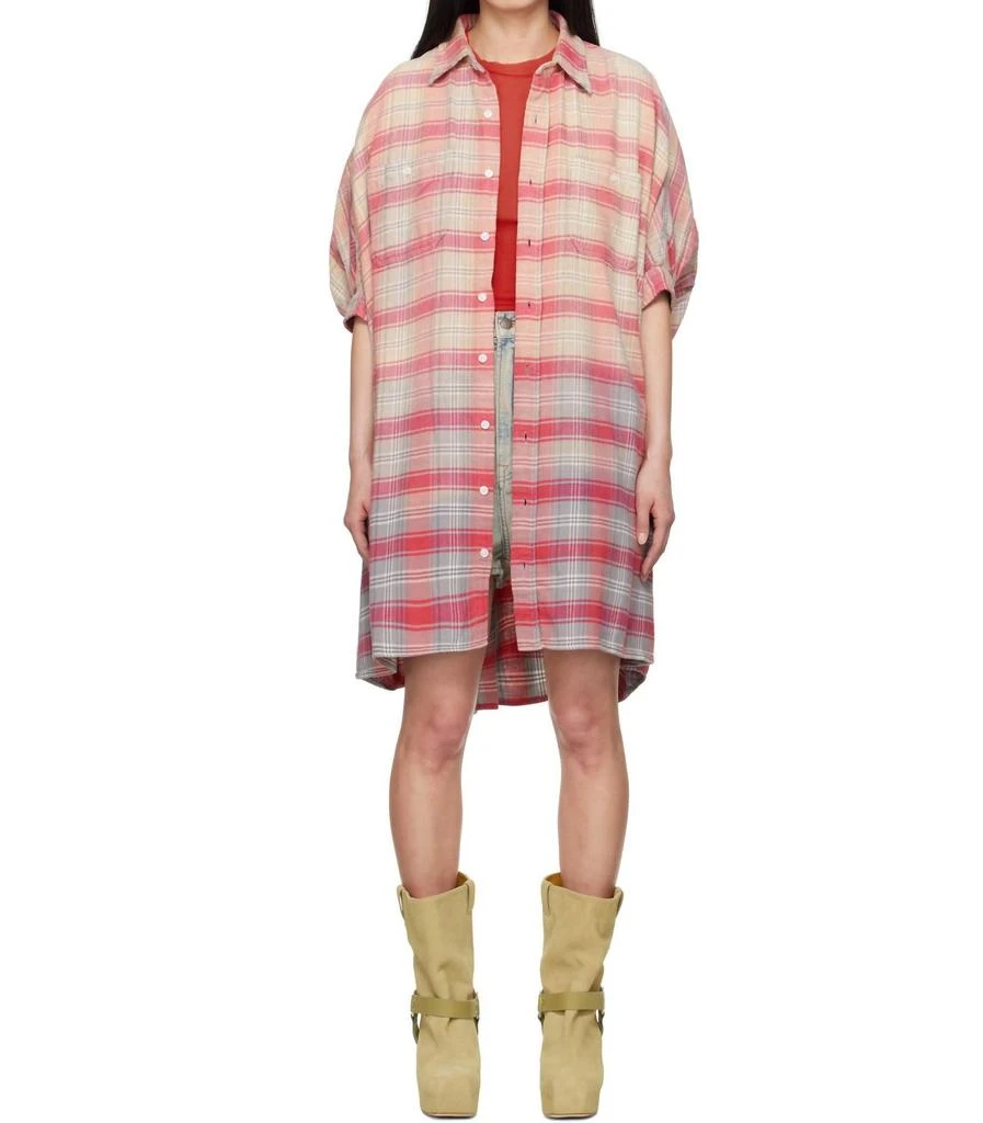 R13 R13 - Plaid Oversized Boxy Shirt Dress 1