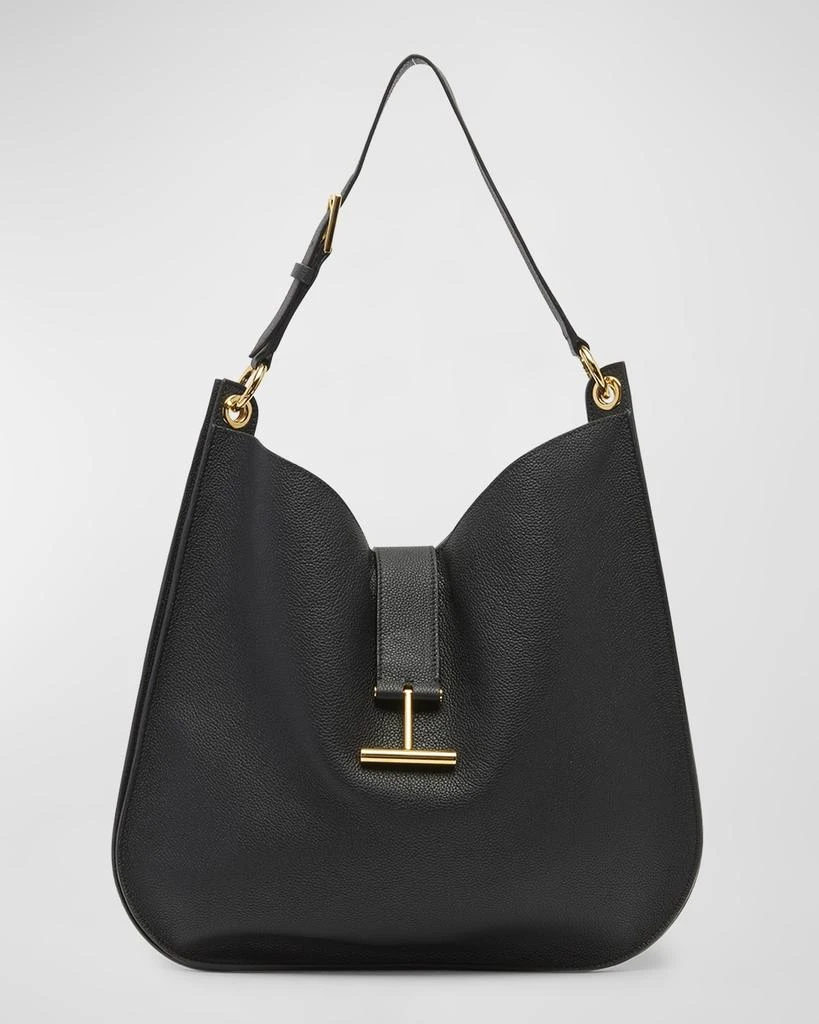 Tom Ford Tara Large Hobo Crossbody in Grained Leather 1