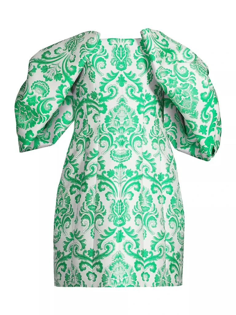 Toccin Luna Puff-Sleeve Bow Minidress 1