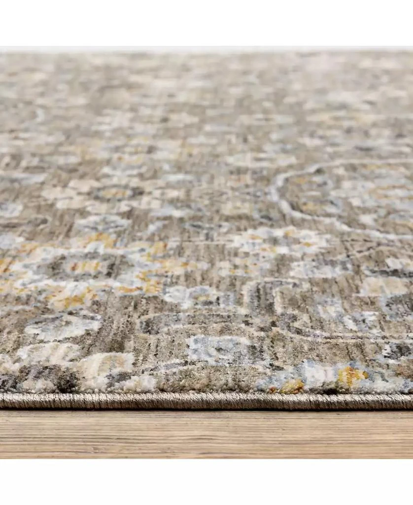Oriental Weavers Maharaja 532D Gray and Tan 7'10" x 10'10" Area Rug 4