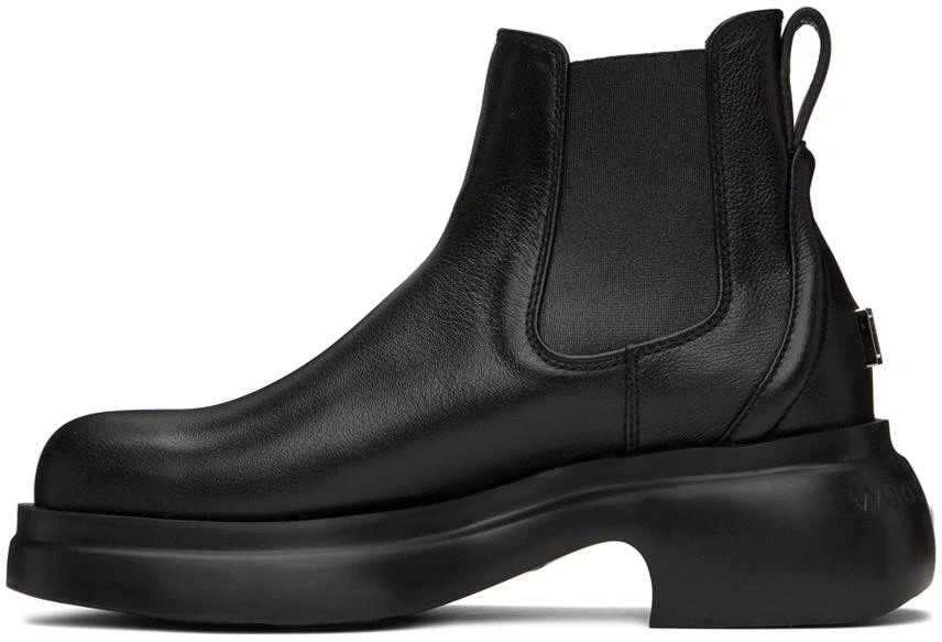 Wooyoungmi Black Logo Plaque Chelsea Boots 3