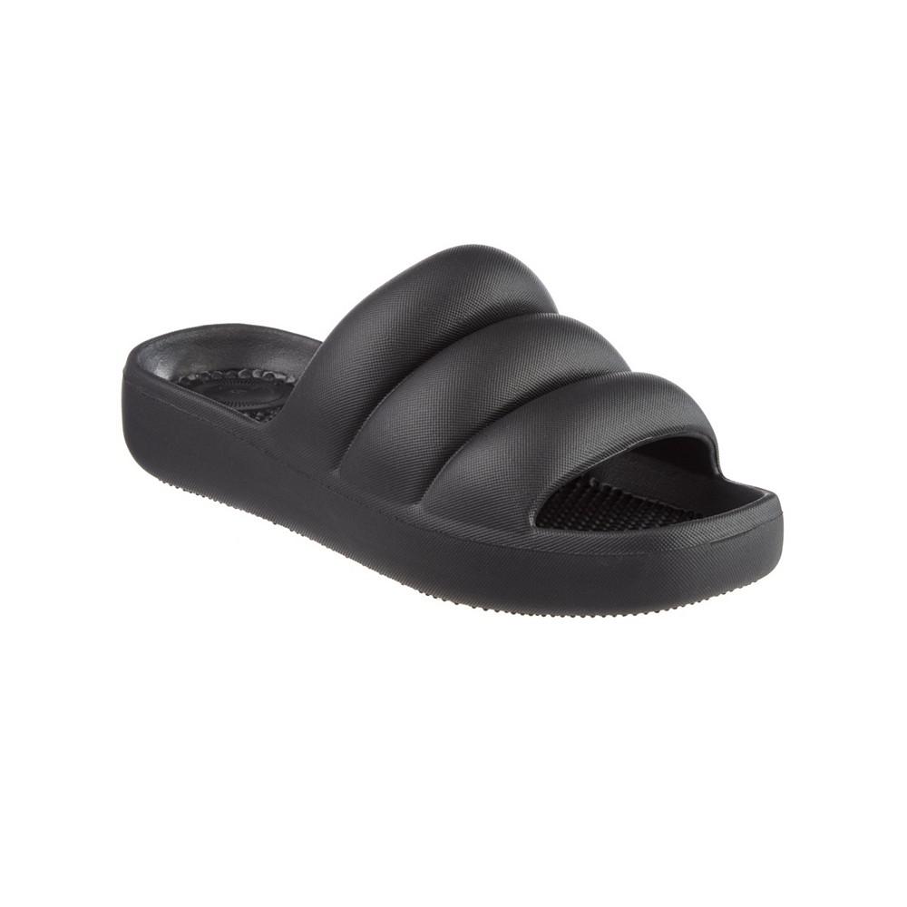 Totes Women's Molded Puffy Slide with Everywear