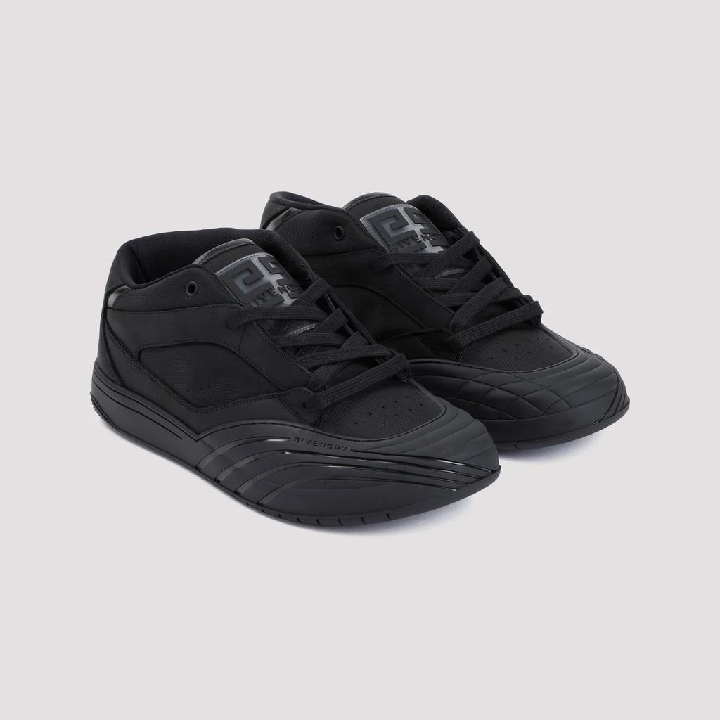 Givenchy Black Calf Leather New Line Men Shoes Mid-Top Sneakers 5