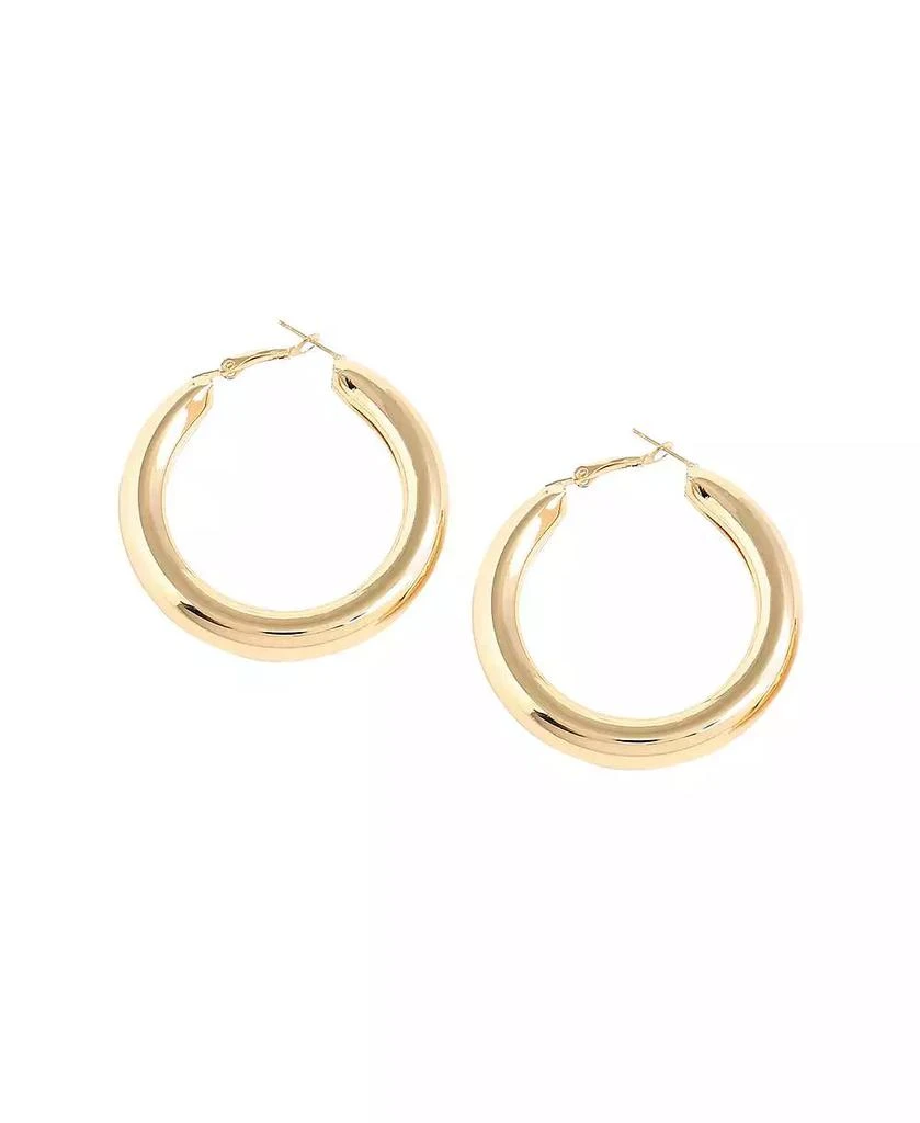 SOHI Women
s Silver Chunky Hoop Earrings