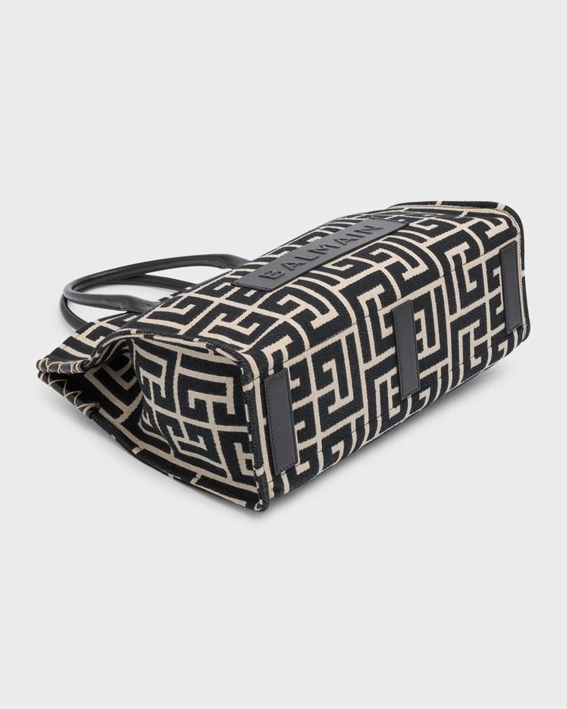 Balmain B Army Medium Shopper Tote Bag in Monogram Jacquard 2
