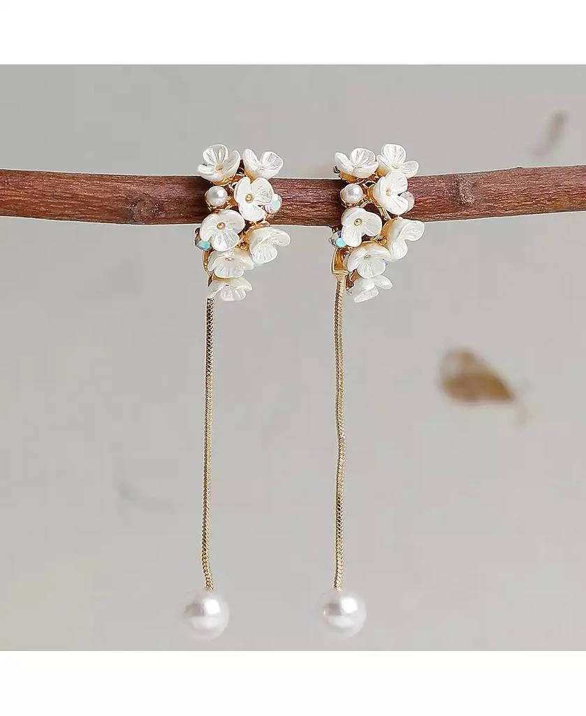 SOHI Gold-Plated Statement Dangler Drop Earrings 2