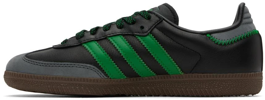 adidas Originals Black & Green Samba Sneakers 3