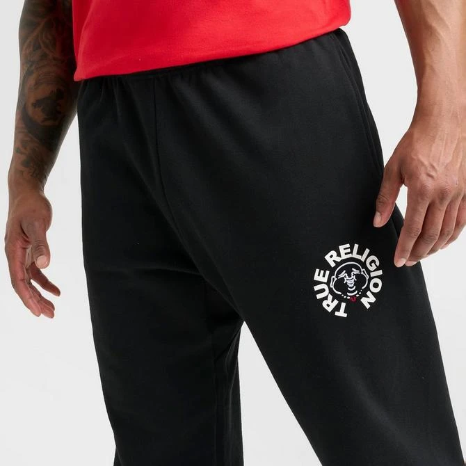 True Religion Men's True Religion Buddha Face Fleece Jogger Pants 5