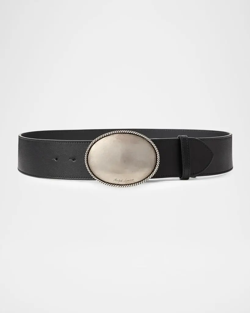 Ralph Lauren Round Buckle Leather Belt, 50mm