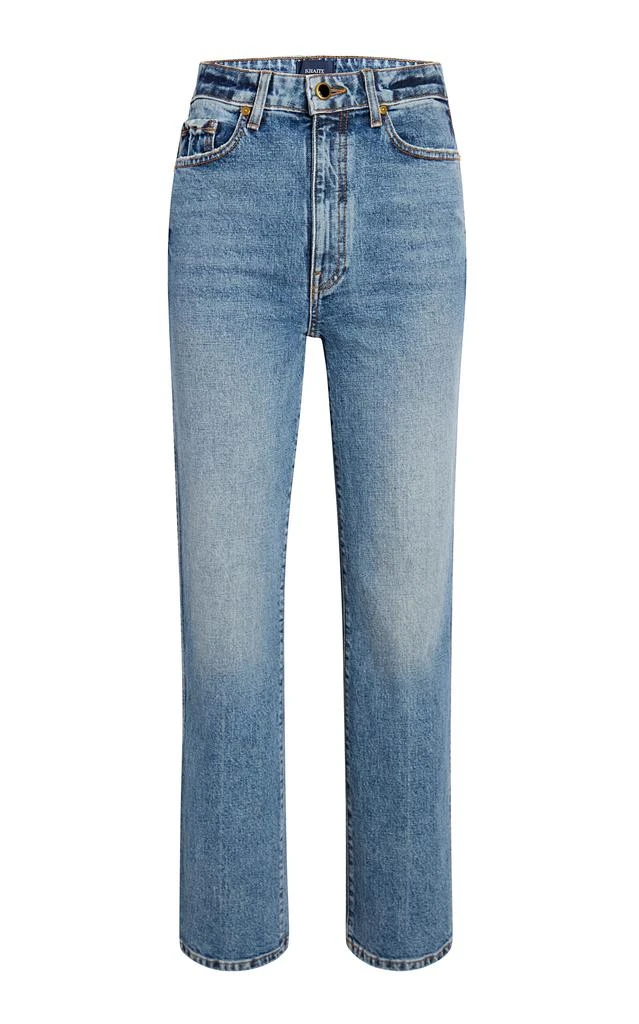 Khaite Khaite - Danielle Rigid High-Rise Straight-Leg Jeans - Medium Wash - 25 - Moda Operandi 1