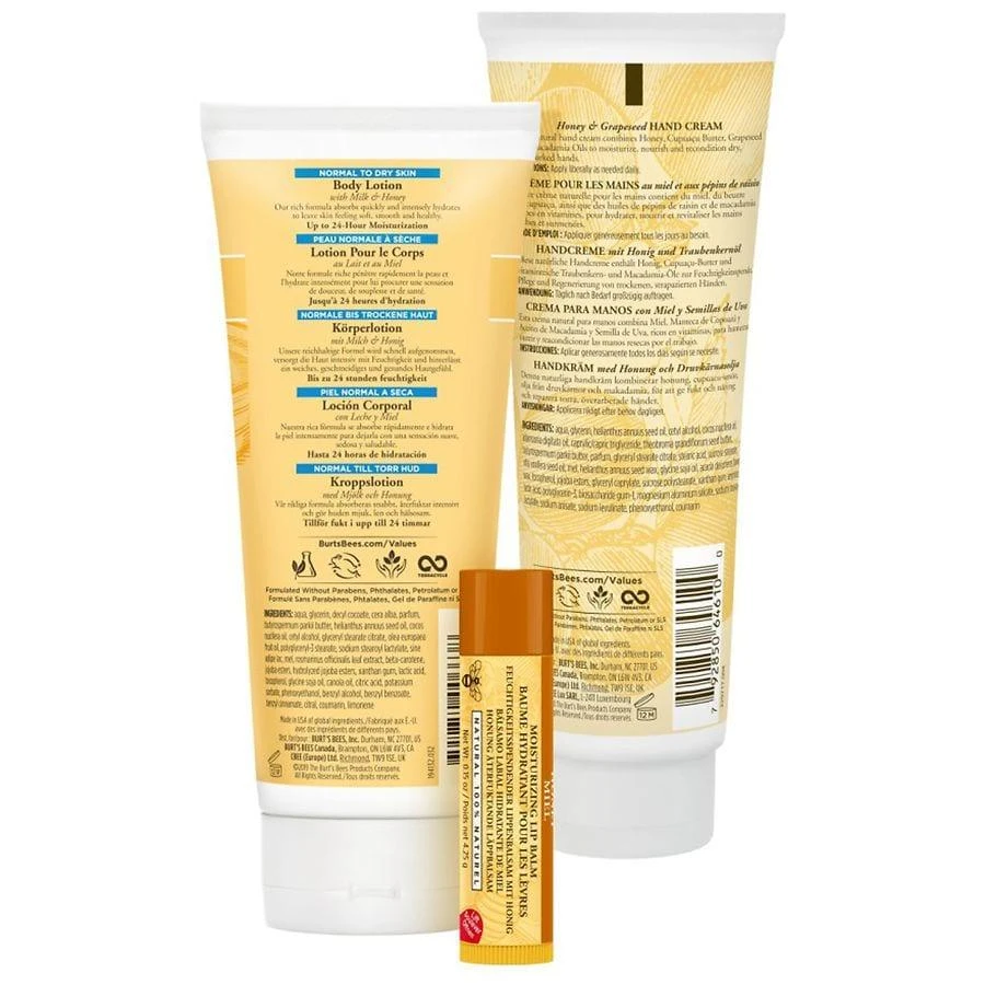 Burt's Bees Honey Pot Holiday Gift Set, 3 Honey Skincare Products 9