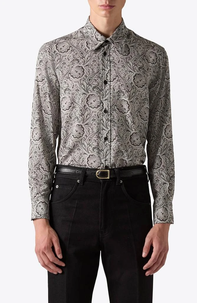 BLK DNM Paisley Print Button-Up Shirt 1