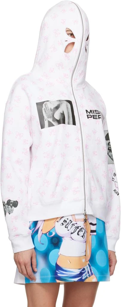 Ashley Williams White 'Missing Person' Butterfly Hoodie 4