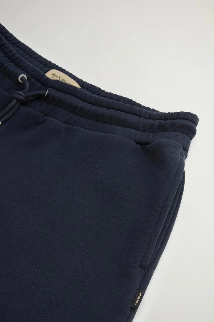 Woolrich Pure Cotton Fleece Shorts - Women - Blue 6