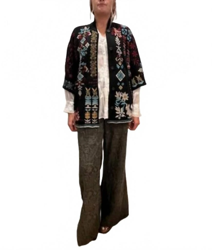 Johnny Was Asli Poncho In Black